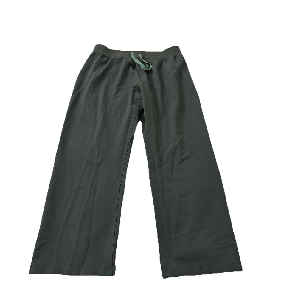 FIGS Livingston Scrub Pants Womens XL Petite Green High Waisted Straight Leg XLP